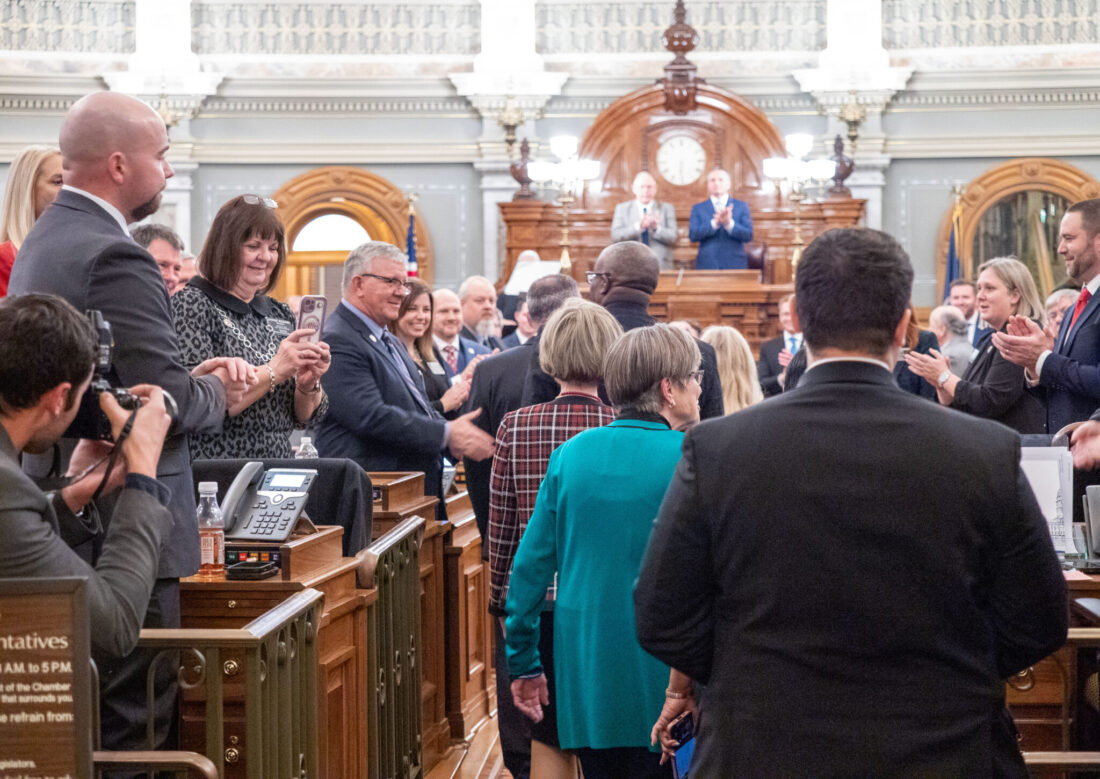 Kansas governor revels in triumphs, warns against succumbing to ‘uncivilized’ politics